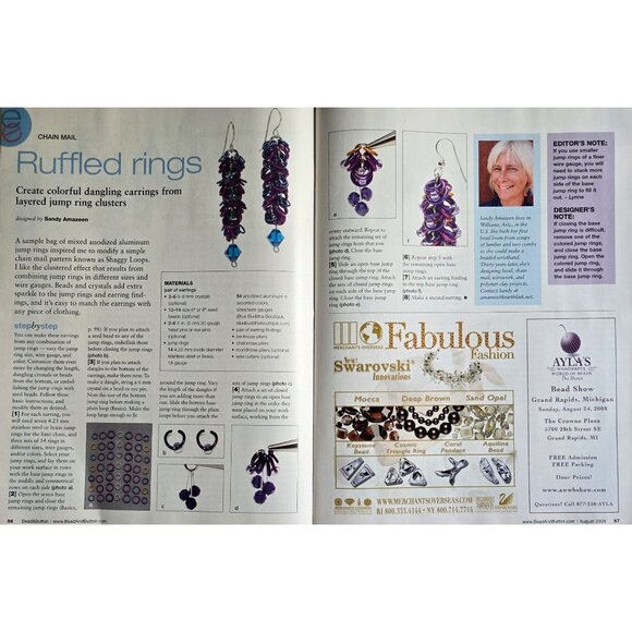 Bead And Button Magazine August 2008 Create A Beautiful Wire Work Pendant - Picture 8 of 14